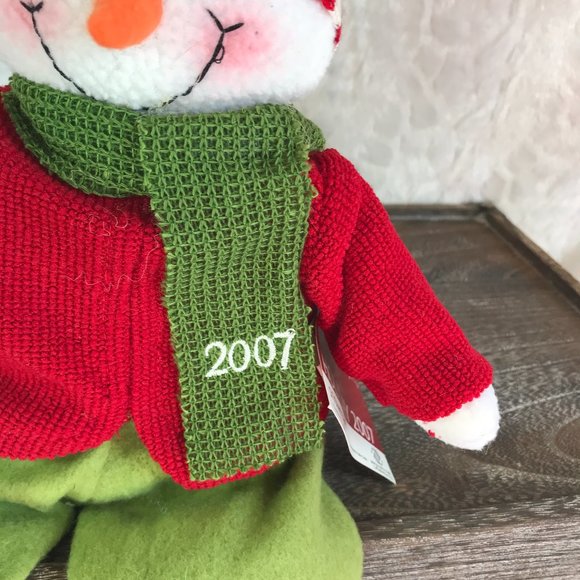 Retro 2007 shelf sitter snowman Bon Ton Tag - Picture 2 of 5